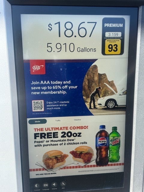 TXB pay-at-the-pump live
